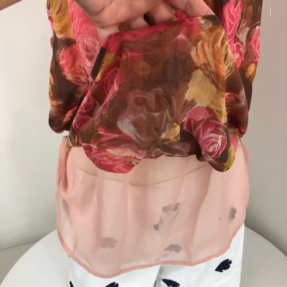 J. Crew multicolored blouse size XS - Picture 3 of 8